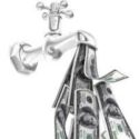 Faucet with dollar bills flowing from the spout, symbolizing water waste and plumbing issues.