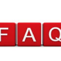 Red blocks with white letters spelling "FAQ," representing frequently asked questions about HVAC services and maintenance tips from Laney's Inc.
