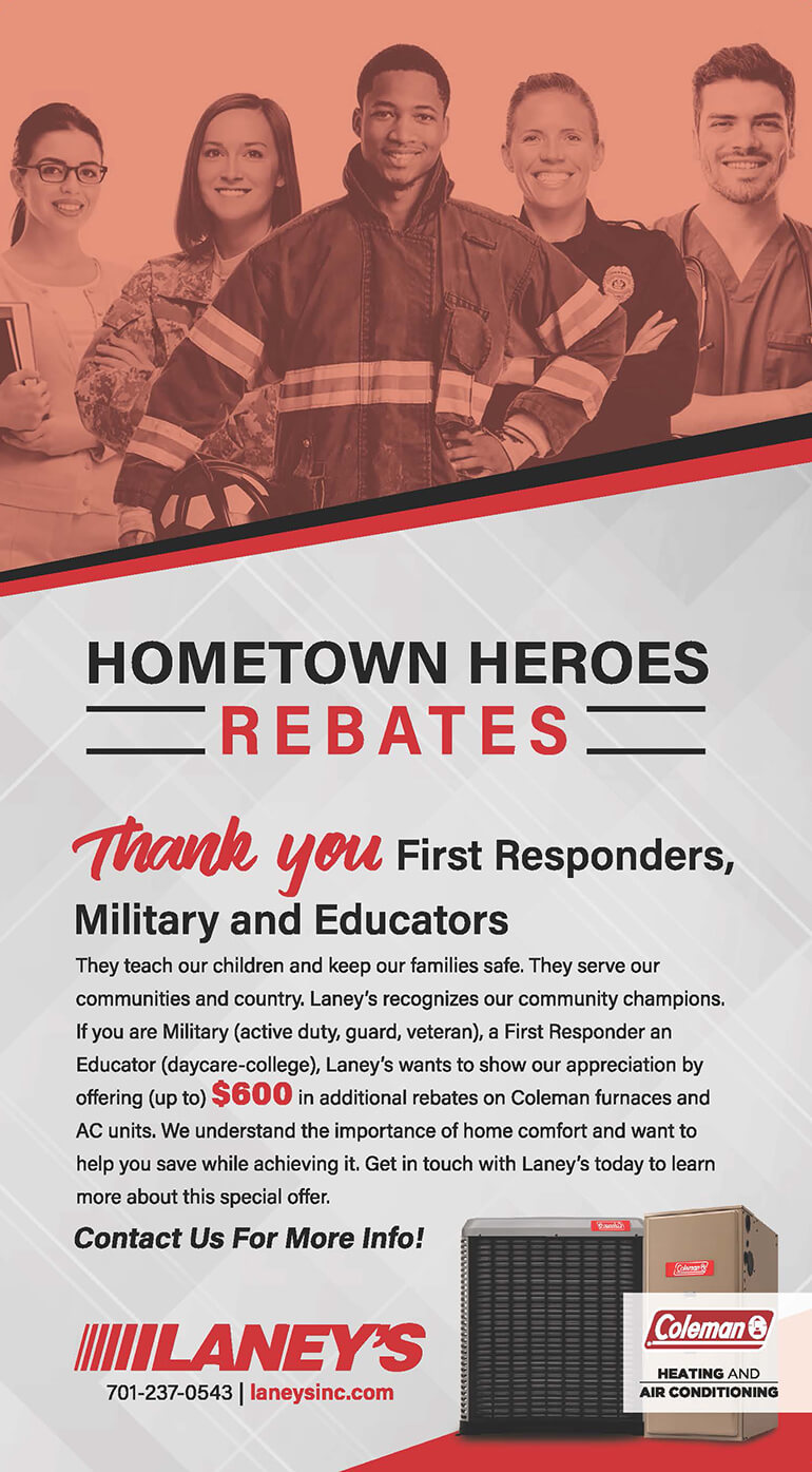 Laney's Heros Rebates Postcard
